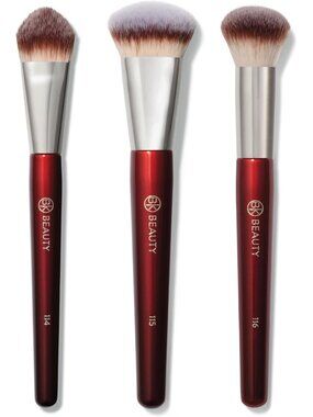 Core Complexion Trio Makeup Brush Set | 3 Essential Face Brushes for Flawless